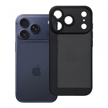 Kryt pro iPhone 17 Pro / 18 Pro s nízkým okrajem fotoaparátu Breezy černý