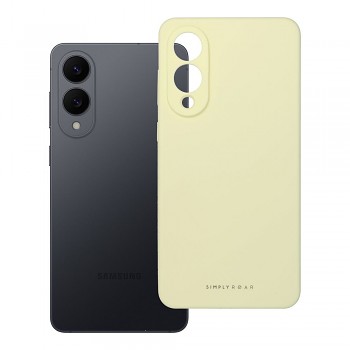 ROAR kryt CLOUD SKIN pro SAMSUNG S25 Edge světle žlutý