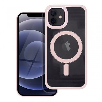 Kryt pro iPhone 12 / 12 PRO Color Edge Mag Cover kompatibilní s MagSafe růžový
