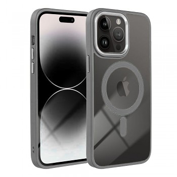 Kryt pro iPhone 16 Color Edge Mag Cover kompatibilní s MagSafe titanově šedý