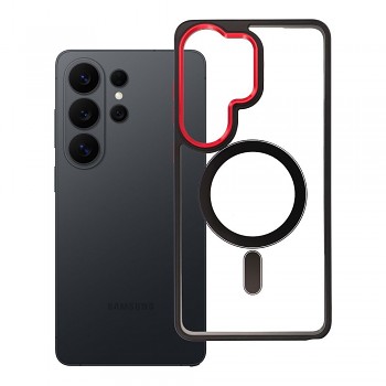 Kryt pro Samsung S26 PLUS Color Edge Mag Cover kompatibilní s MagSafe černo-červený