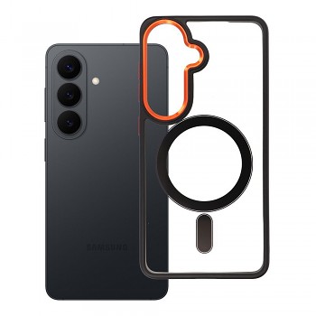 Kryt pro Samsung S26 Color Edge Mag Cover kompatibilní s MagSafe černo-zlatý