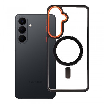 Kryt pro Samsung S26 PLUS Color Edge Mag Cover kompatibilní s MagSafe czarno černo-zlatý