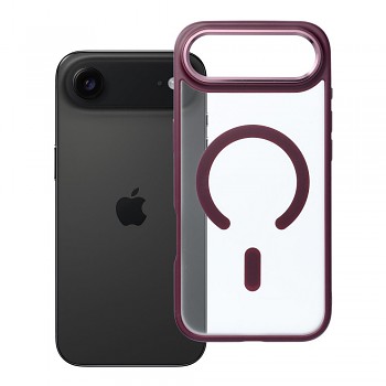 Kryt pro iPhone 17 AIR Matte Mag Cover kompatibilní s MagSafe červený