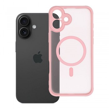 Kryt pro iPhone 16 PLUS Full Matte Mag Cover kompatibilní s MagSafe světle růžový