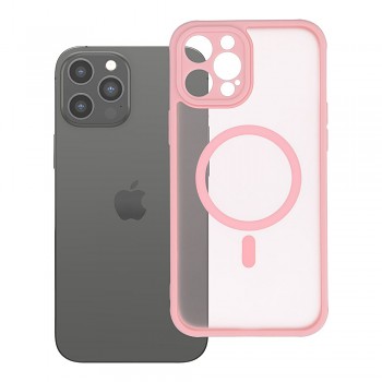 Kryt pro iPhone 12 PRO MAX Full Matte Mag Cover kompatibilní s MagSafe světle růžový