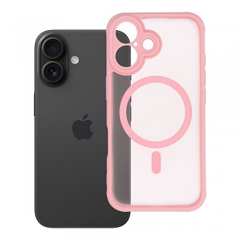 Kryt pro iPhone 16 Full Matte Mag Cover kompatibilní s MagSafe světle růžový