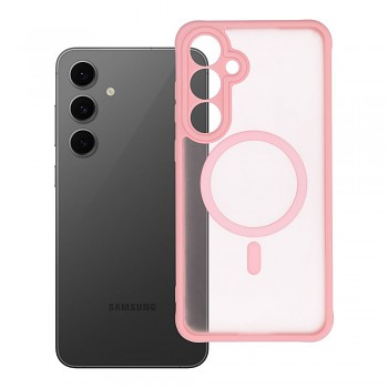 Kryt pro Samsung S24 FE Full Matte Mag Cover kompatibilní s MagSafe světle růžový