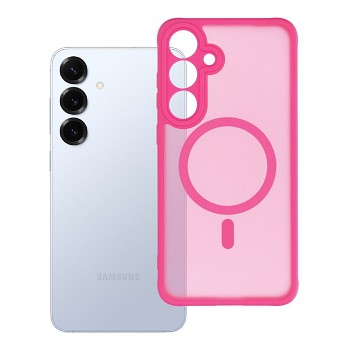 Kryt pro Samsung S25 PLUS Full Matte Mag Cover kompatibilní s MagSafe růžový