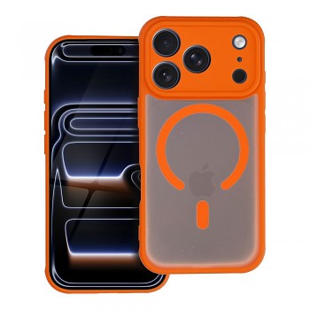 Kryt pro iPhone 14 Full Matte Mag Cover kompatibilní s MagSafe oranžový