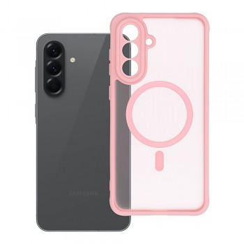 Kryt pro Samsung A56 Full Matte Mag Cover kompatibilní s MagSafe světle růžový