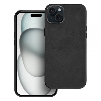 Kryt pro iPhone 15 PLUS Woven Mag Cover kompatibilní s MagSafe černý