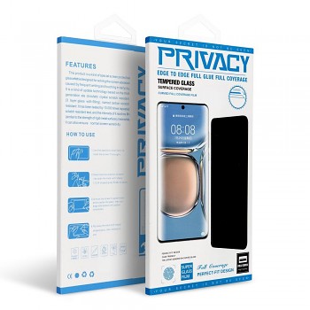OG ochranné tvrzené sklo 6D Premium s privátním filtrem pro Xiaomi Redmi Note 14 Pro 4G / Redmi Note 14 Pro 5G černé