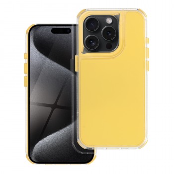 Kryt Matrix pro iPhone 15 Pro žlutý
