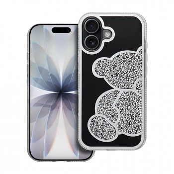 Kryt Teddy Bear pro iPhone 17 stříbrný