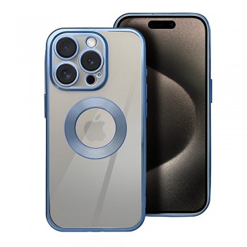 Kryt Glam pro iPhone 17 Pro Max / 18 Pro Max (nízký okraj kolem fotoaparátu) modrý