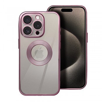 Kryt Glam pro iPhone 17 Pro / 18 Pro (nízký okraj kolem fotoaparátu) pudrově růžový