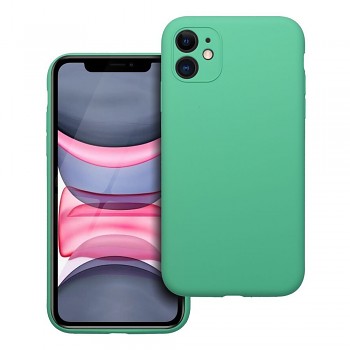 Silikonový kryt 2 mm s ochranou fotoaparátu pro iPhone 11 mátový