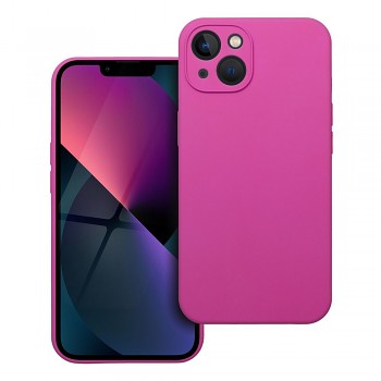 Silikonový kryt 2 mm s ochranou fotoaparátu pro iPhone 13 růžový