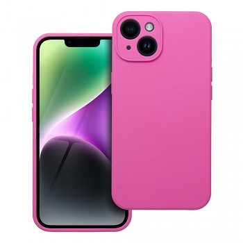 Silikonový kryt 2 mm s ochranou fotoaparátu pro iPhone 14 růžový