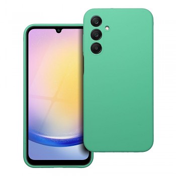 Silikonový kryt 2 mm s ochranou fotoaparátu pro Samsung A25 5G mátový