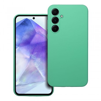 Silikonový kryt 2 mm s ochranou fotoaparátu pro Samsung A55 5G mátový