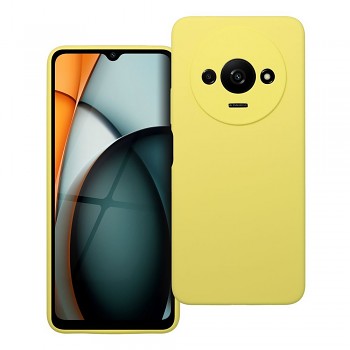 Silikonový kryt 2 mm s ochranou fotoaparátu pro Xiaomi Redmi A3 4G žlutý
