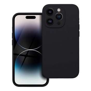 Silikonový kryt 2 mm s ochranou fotoaparátu pro iPhone 14 Pro černý