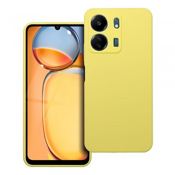 Silikonový kryt 2 mm s ochranou fotoaparátu pro Xiaomi Redmi 13C žlutý