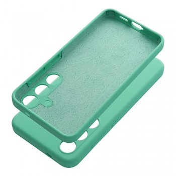 Silikonový kryt 2 mm s ochranou fotoaparátu pro Samsung S24 FE mátový