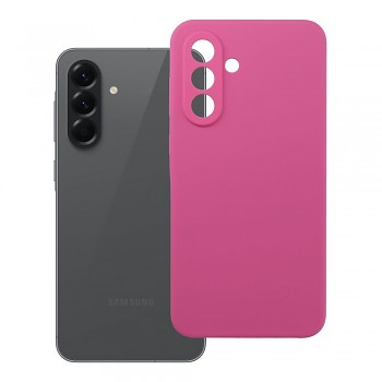 Silikonový kryt 2 mm s ochranou fotoaparátu pro Samsung A56 5G růžový