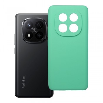 Silikonový kryt 2 mm s ochranou fotoaparátu pro Xiaomi Redmi Note 14 Pro Plus 5G mátový