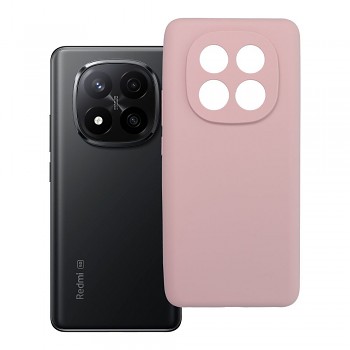 Silikonový kryt 2 mm s ochranou fotoaparátu pro Xiaomi Redmi Note 14 Pro Plus 5G pudrově růžový