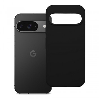 Silikonový kryt 2 mm s ochranou fotoaparátu pro Google Pixel 9 černý