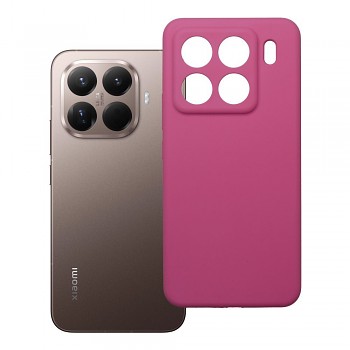 Silikonový kryt 2 mm s ochranou fotoaparátu pro Xiaomi 15 Pro růžový