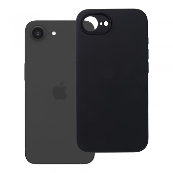 Silikonový kryt 2 mm s ochranou fotoaparátu pro iPhone 16e (SE 4 2025) / 17e černý