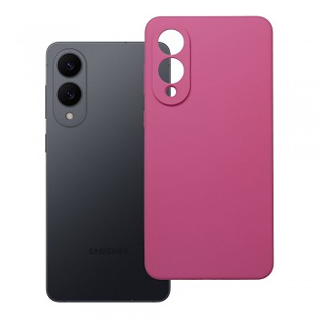 Silikonový kryt 2 mm s ochranou fotoaparátu pro Samsung S25 Edge růžový