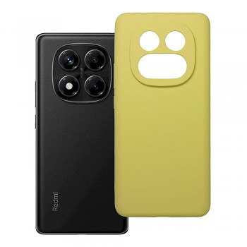 Silikonový kryt 2 mm s ochranou fotoaparátu pro Xiaomi Redmi Note 14 Pro 4G žlutý
