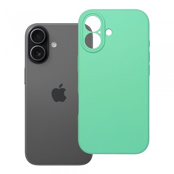Silikonový kryt 2 mm s ochranou fotoaparátu pro iPhone 17 mátový