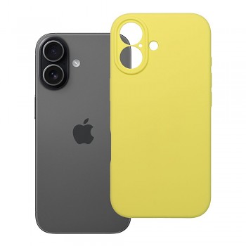 Silikonový kryt 2 mm s ochranou fotoaparátu pro iPhone 17 žlutý
