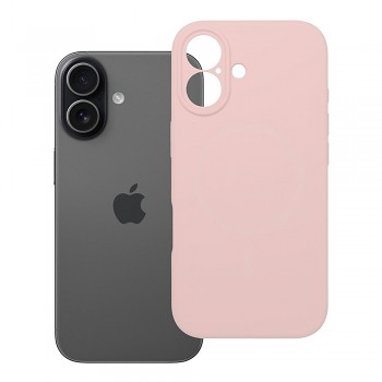 Silikonový kryt 2 mm s ochranou fotoaparátu pro iPhone 17 pudrově růžový