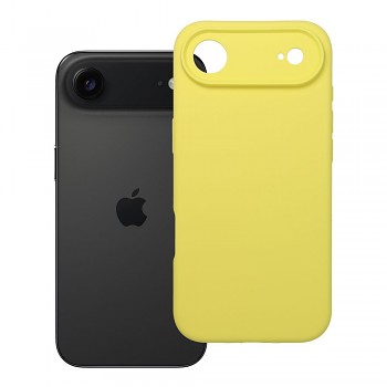 Silikonový kryt 2 mm s ochranou fotoaparátu pro iPhone 17 Air žlutý