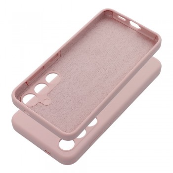 Silikonový kryt 2 mm s ochranou fotoaparátu pro Samsung A17 / A18 pudrově růžový