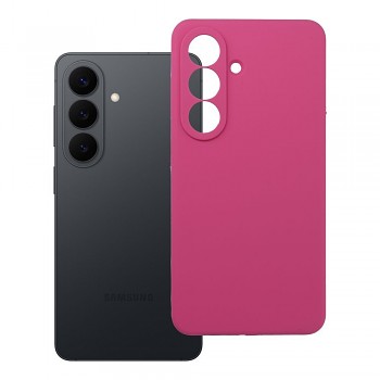 Silikonový kryt 2 mm s ochranou fotoaparátu pro Samsung S26 růžový