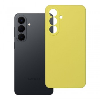 Silikonový kryt 2 mm s ochranou fotoaparátu pro Samsung S26 Plus žlutý