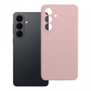 Silikonový kryt 2 mm s ochranou fotoaparátu pro Samsung S26 Plus pudrově růžový