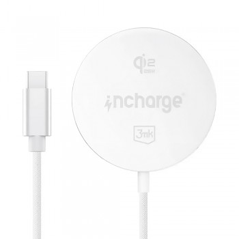 3mk bezdrátová nabíječka incharge® Align s technologií MagSafe výkonem 25 W a Qi2.2 bílá