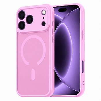 Techsuit kryt HaloFrost II MagSafe pro iPhone 18 Pro / iPhone 17 Pro růžový