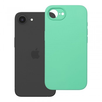 Silikonový kryt 2 mm s ochranou fotoaparátu pro iPhone 16e (SE 4 2025) / 17e mátový