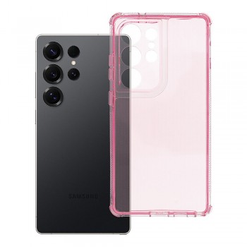 Kryt pro Samsung S25 ULTRA Matrix Clear pudrově růžový